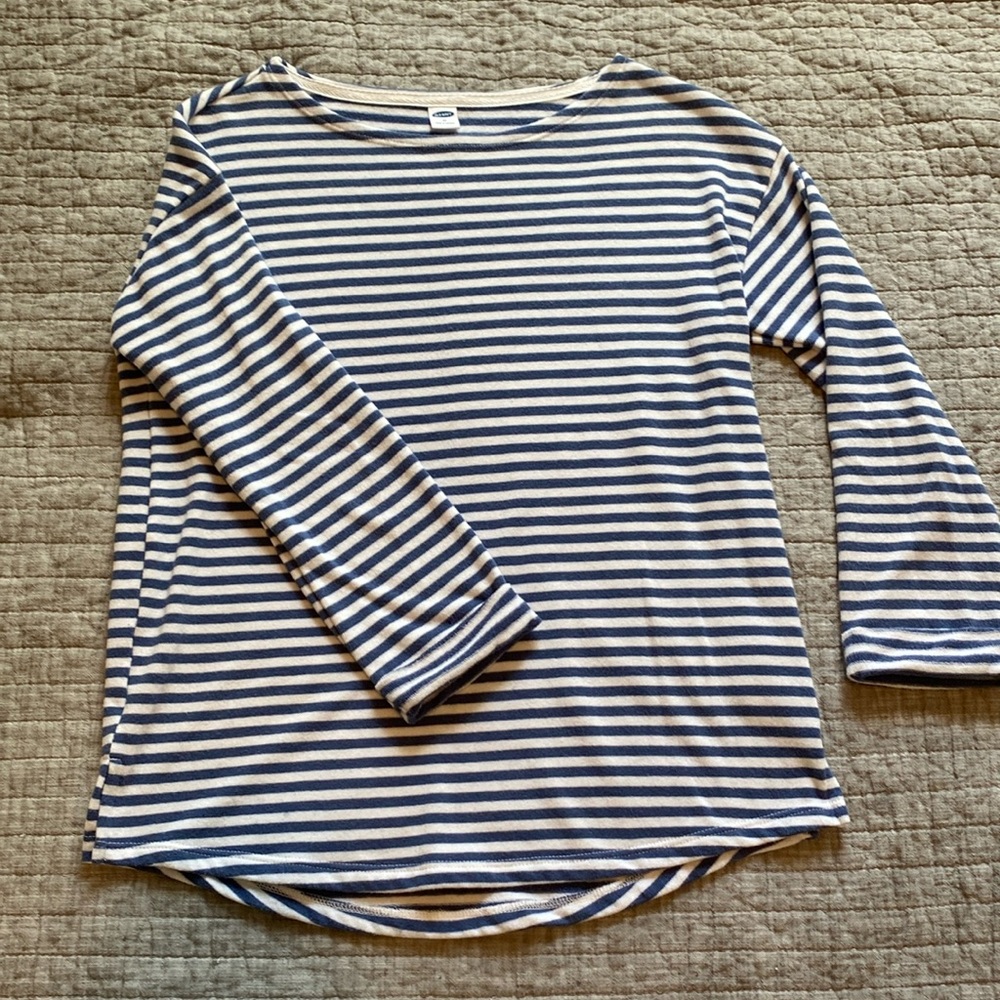 Old Navy Tunic 3/4 Sleeve Striped Top - XS
